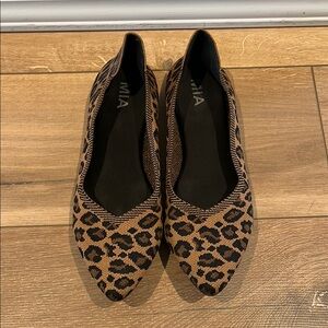 MIA Brown and Black Leopard Print Flats